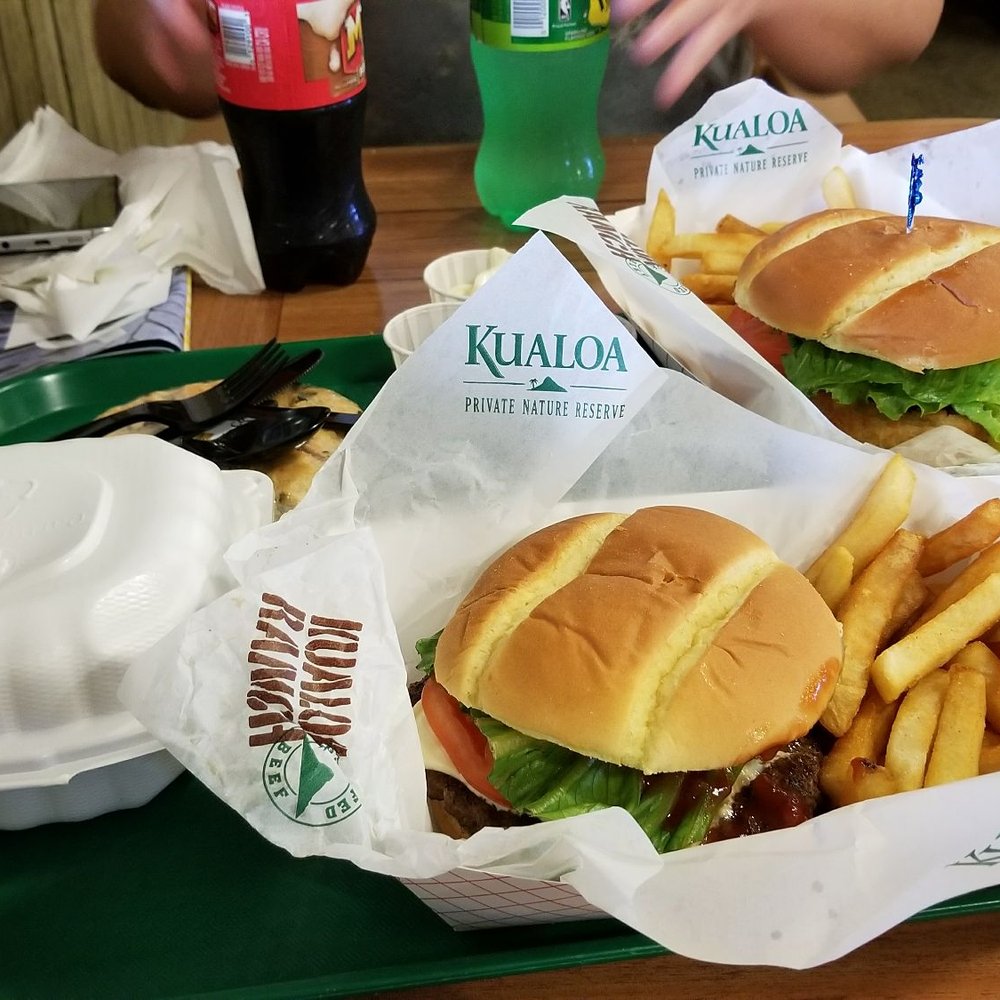 Aunty Pat's Paniolo Cafe - Burger 2 - Buffets Near Me - Kaneohe, Hawaii Aunty Pat's Paniolo Cafe - Burger 2 - Buffets Near Me - Kaneohe, Hawaii