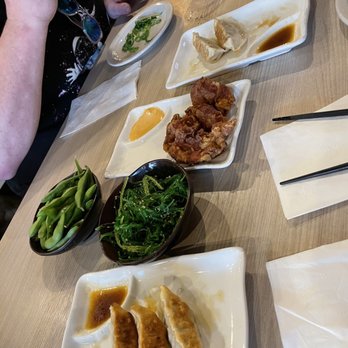 Ramen Kumamoto - Seaweed Salad Edamame and Gyoza 5 pcs - Ramen Near Me - Newark, Delaware Ramen Kumamoto - Seaweed Salad Edamame and Gyoza 5 pcs - Ramen Near Me - Newark, Delaware