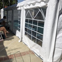 Swim To Eddie - Waiting area for parents, covered pool