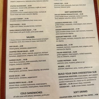 Nate’s Italian Kitchen on Campbell - Menu - Italian Near Me - Tucson, Arizona