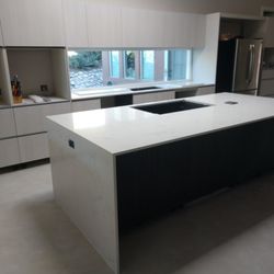 GMT Stoneworks - GMT Stoneworks custom quartz kitchen, www.GMTStoneworks.com