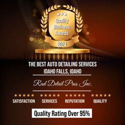 Rad Detail Pros - 2024 Quality Business Award Banner
