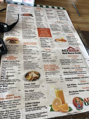 Menu photo 5 Al's Red Barn Grill Fort Pierce, FL