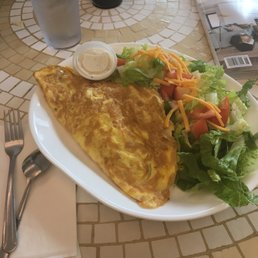Huge omelette and subbed salad for $7.50!