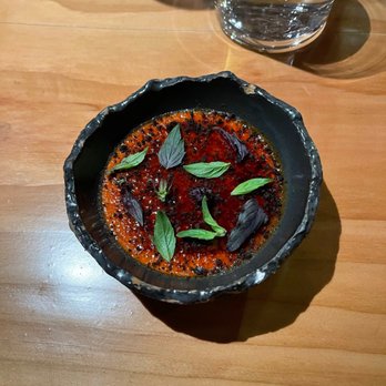 Lazy Bear - Tomato creme brûlée - New American Near Me - San Francisco, California Lazy Bear - Tomato creme brûlée - New American Near Me - San Francisco, California