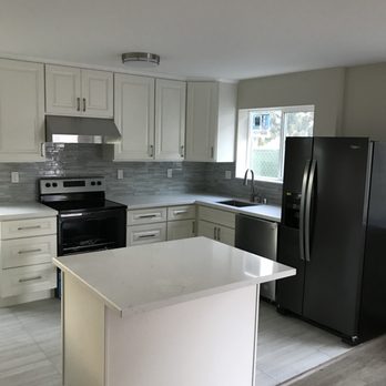 US Creative Builders - Turkish Tiles, KWW cabinets, LED light and Quartz countertop - General Contractors Near Me - Campbell, California