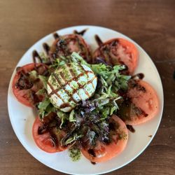 Elevation 486 - Burrata with fresh tomatoes and greens
