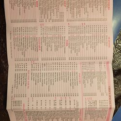 Take-out menu