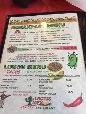 Menu photo 1 Cactus Mex LaBelle, FL Menu photo 1 Cactus Mex LaBelle, FL