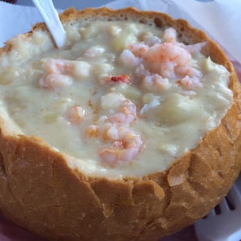 Gilbert's Chowder House - Seafood chowder in a bread bowl! - Seafood Near Me - Portland, Maine Gilbert's Chowder House - Seafood chowder in a bread bowl! - Seafood Near Me - Portland, Maine