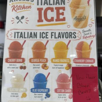 Angel's Neighborhood Kitchen - Italian ice flavors - Cheesesteaks Near Me - Conroe, Texas