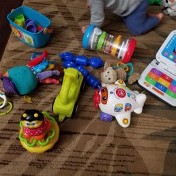Bucket of toys, great for my one year old Bucket of toys, great for my one year old