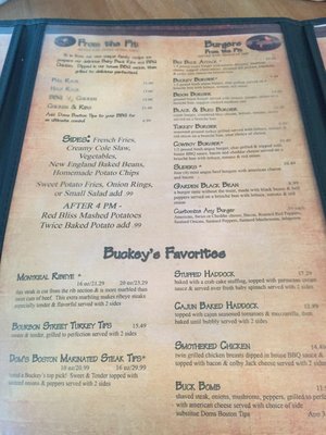 Menu photo 3 Buckey's Restaurant & Tavern Moultonboro, NH Menu photo 3 Buckey's Restaurant & Tavern Moultonboro, NH