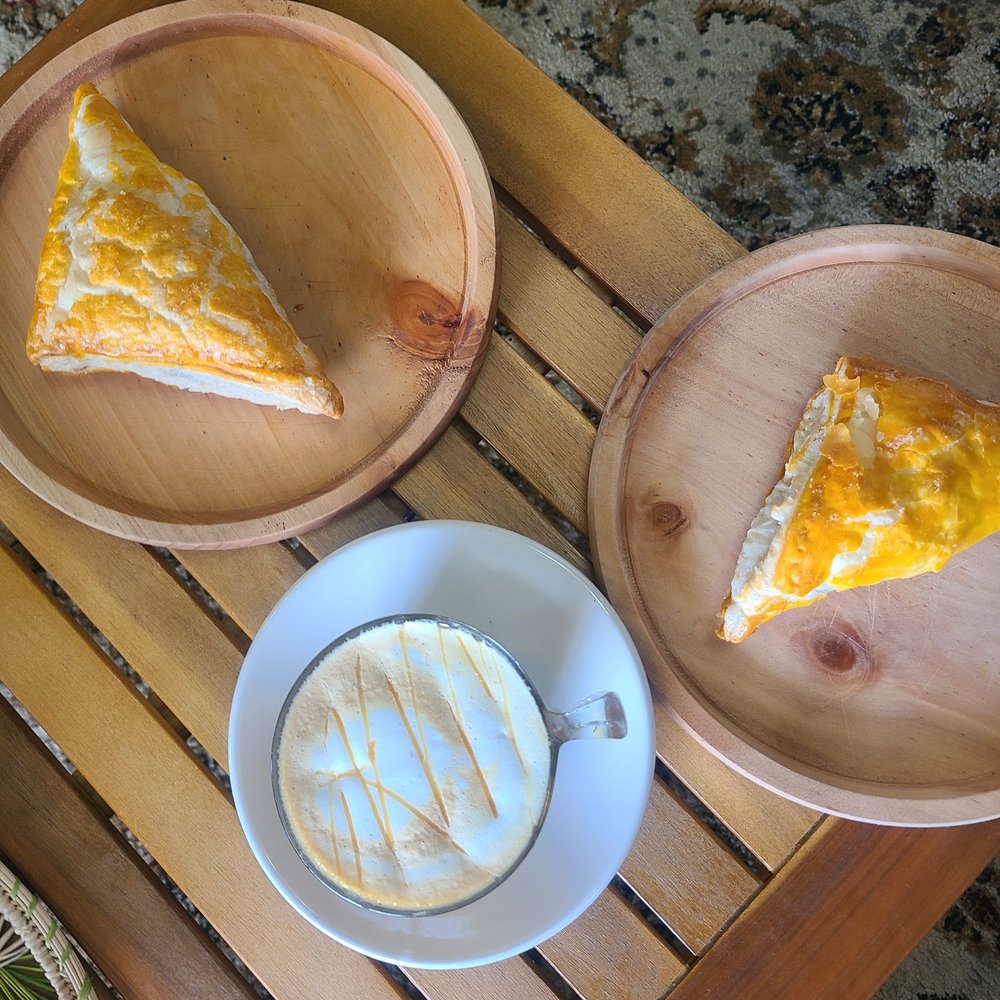 Tiki Java Jax - Pastelitos and caramel latte - Coffee & Tea Near Me - Jacksonville, Florida Tiki Java Jax - Pastelitos and caramel latte - Coffee & Tea Near Me - Jacksonville, Florida
