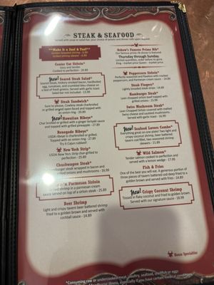Menu photo 2 The Oxbow Restaurant Lander, WY Menu photo 2 The Oxbow Restaurant Lander, WY