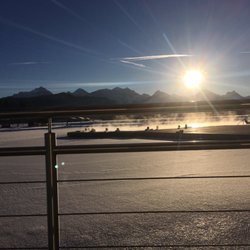 Hotel König Ludwig - Abendstimmung im winter von der bar aus