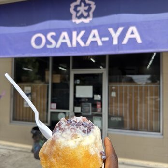 Osaka-Ya - Kintoki with Mango, Condensed Milk & Extra Sweet Red Bean - Desserts Near Me - Sacramento, California