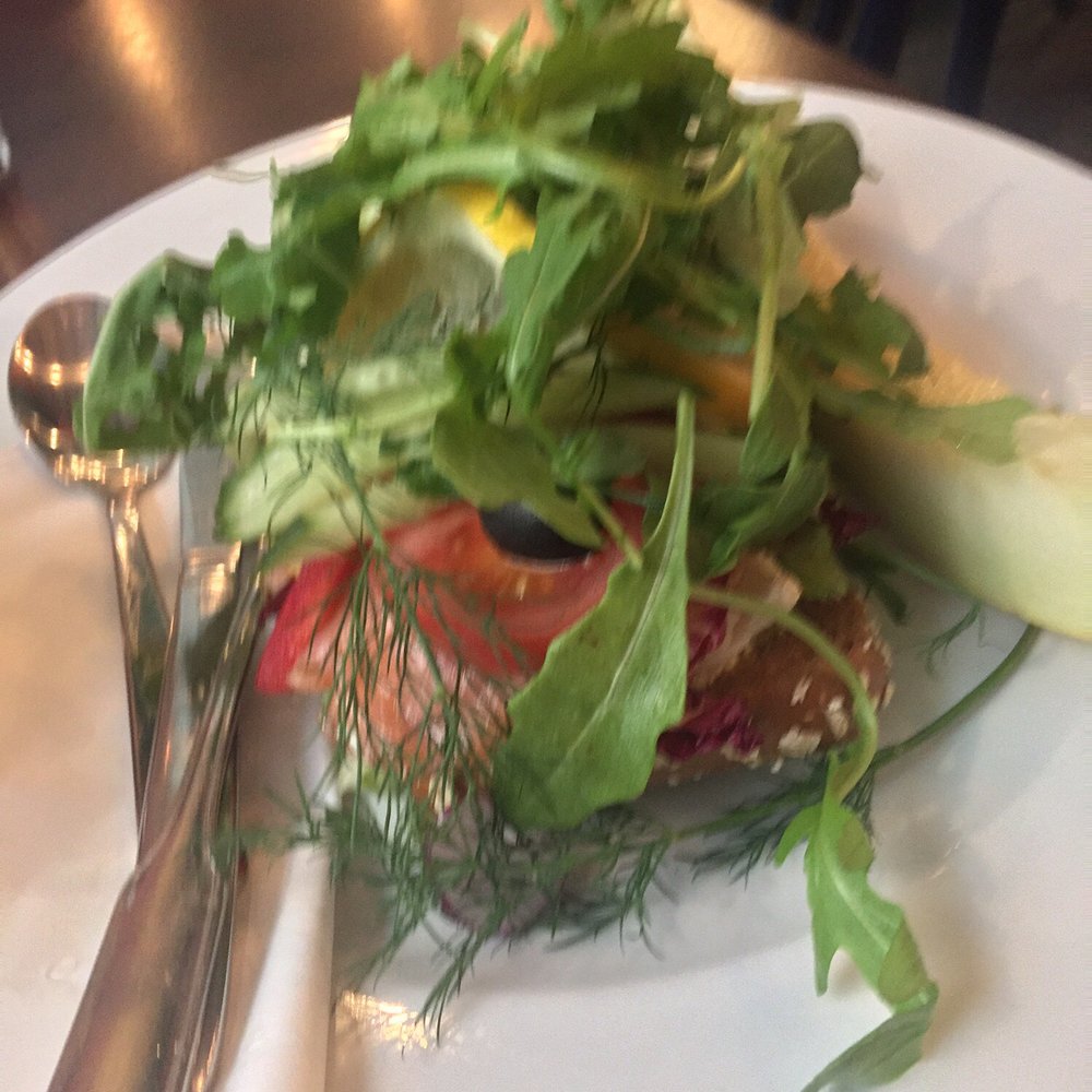 Schweizerkonditoriet - Open faced lax sandwich. Lots of greens. Sweet slice of melon. - Desserts Near Me - Stockholm, Alberta Schweizerkonditoriet - Open faced lax sandwich. Lots of greens. Sweet slice of melon. - Desserts Near Me - Stockholm, Alberta