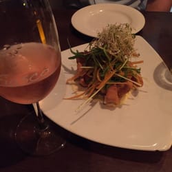 Fiasco Italian - Wine and entree! Salt and pepper squid!!