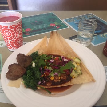 Morning Glory Cafe - Omg so delish! Brunch tamale & banana berry smoothie. Would've licked the plate if I was home lol. Yummy!!! - Breakfast & Brunch Near Me - Flagstaff, Arizona