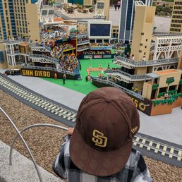My son thinking he's really at Petco watching the Padres