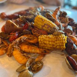The Crab Shack - 3 of us shared combo #1.