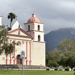 Exterior of the gorgeous old mission.