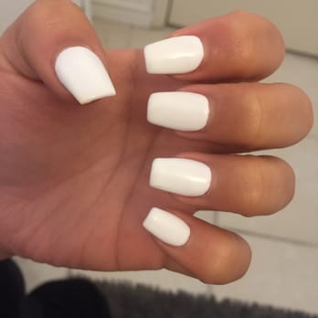K Nails - Norco - Coffin nails, not too long, in white :) Thanks Helen! - Nail Salons Near Me - Norco, California K Nails - Norco - Coffin nails, not too long, in white :) Thanks Helen! - Nail Salons Near Me - Norco, California