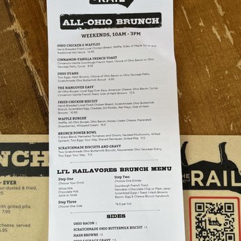 Rail Craft Kitchen & Bar - brunch menu - august 2021 - Bars Near Me - Dublin, Ohio Rail Craft Kitchen & Bar - brunch menu - august 2021 - Bars Near Me - Dublin, Ohio