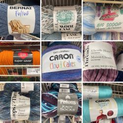 Michaels - A nice selection of Yarn Brands - Light to Heavy weights