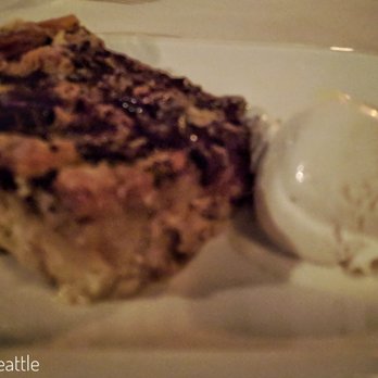 El Gaucho - Bailey's Bread Pudding with vanilla ice cream - Steakhouses Near Me - Seattle, Washington