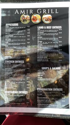 Menu photo 1 Amir Grill Golden, CO