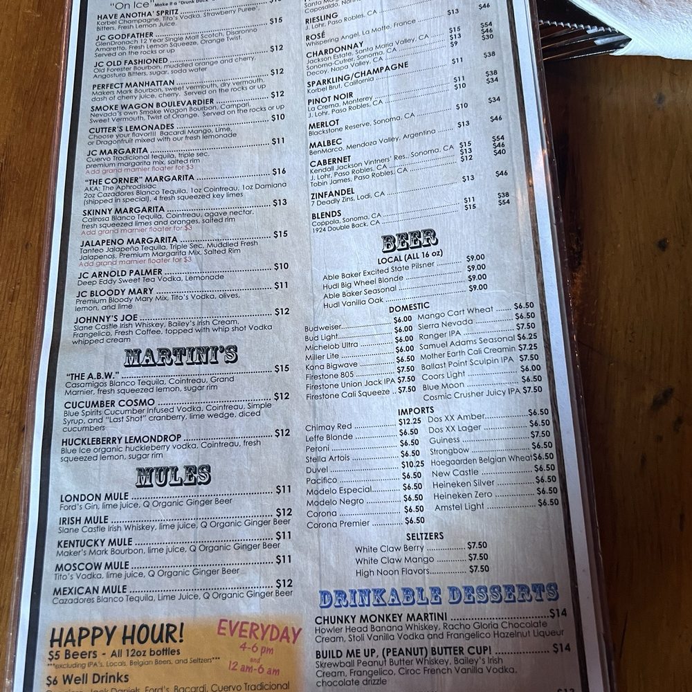 John Cutter - Menu - New American Near Me - Las Vegas, Nevada John Cutter - Menu - New American Near Me - Las Vegas, Nevada