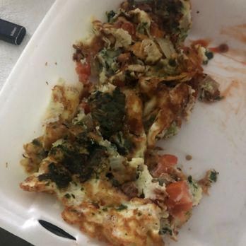 Maria's Breakfast & Lunch - Their version of an egg white omelette. It was so gross and fried to death inside and out. - Breakfast & Brunch Near Me - Lincoln, Rhode Island