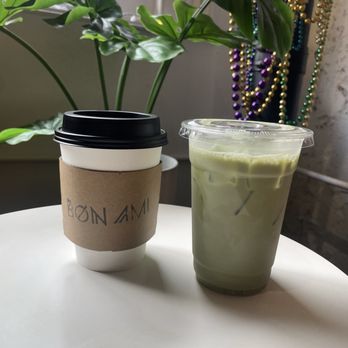 Cafe Bon Ami - Both drinks together - Coffee & Tea Near Me - New Orleans, Louisiana Cafe Bon Ami - Both drinks together - Coffee & Tea Near Me - New Orleans, Louisiana