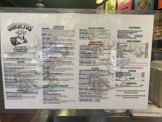 Menu photo 1 Gorditos Healthy Mexican Seattle, WA Menu photo 1 Gorditos Healthy Mexican Seattle, WA