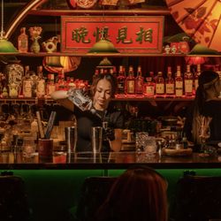 Paper Fan Cocktail Bar - Photograph by Kyle Johnson