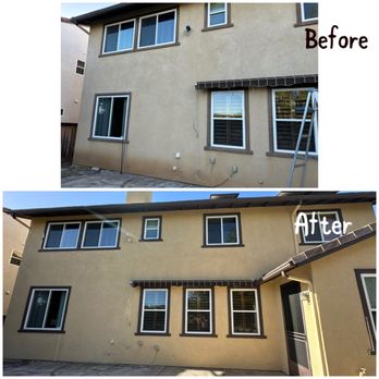 Dehart Painting - Back of the House - Before and After - Painters Near Me