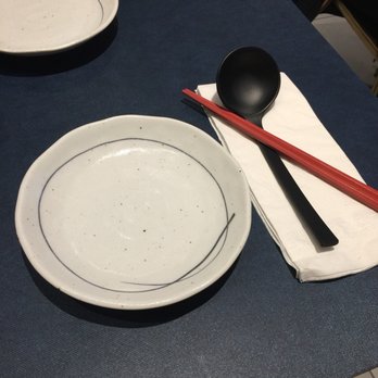Wanpaku - Place setting (I thought the dishes and soup ladle was cute) - Ramen Near Me - Brooklyn, New York Wanpaku - Place setting (I thought the dishes and soup ladle was cute) - Ramen Near Me - Brooklyn, New York