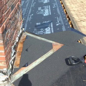 Al Smith Roofing - Water & Ice barrier installed around chimney and cricket - Roofing Near Me Al Smith Roofing - Water & Ice barrier installed around chimney and cricket - Roofing Near Me