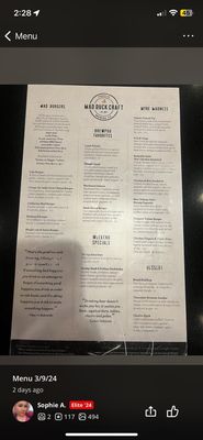 Menu photo 2 Mad Duck Haus Clovis, CA