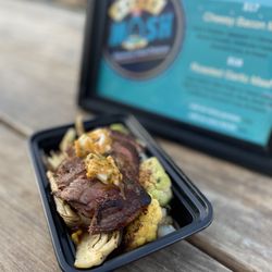 House of Mash - Skirt Steak w Cajun Butter& Roasted Veggies