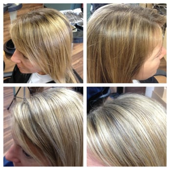 R Salon - Before and after Blonde using Olaplex - Day Spas Near Me - Buffalo, New York R Salon - Before and after Blonde using Olaplex - Day Spas Near Me - Buffalo, New York