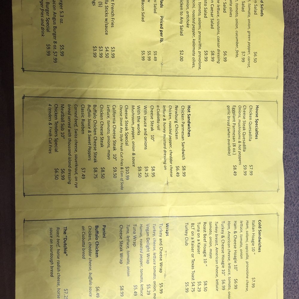 Newburg Deli - Menu back - Caterers Near Me - Nazareth, Pennsylvania Newburg Deli - Menu back - Caterers Near Me - Nazareth, Pennsylvania