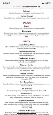 Menu photo 2 Giuseppe's Burnsville, MN