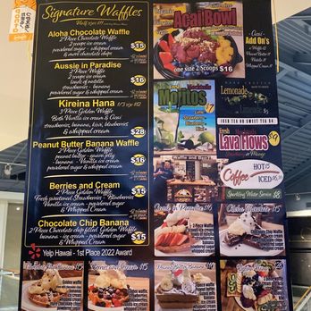 Waffle and Berry - Daily Menu - Waffles Near Me - Honolulu, Hawaii