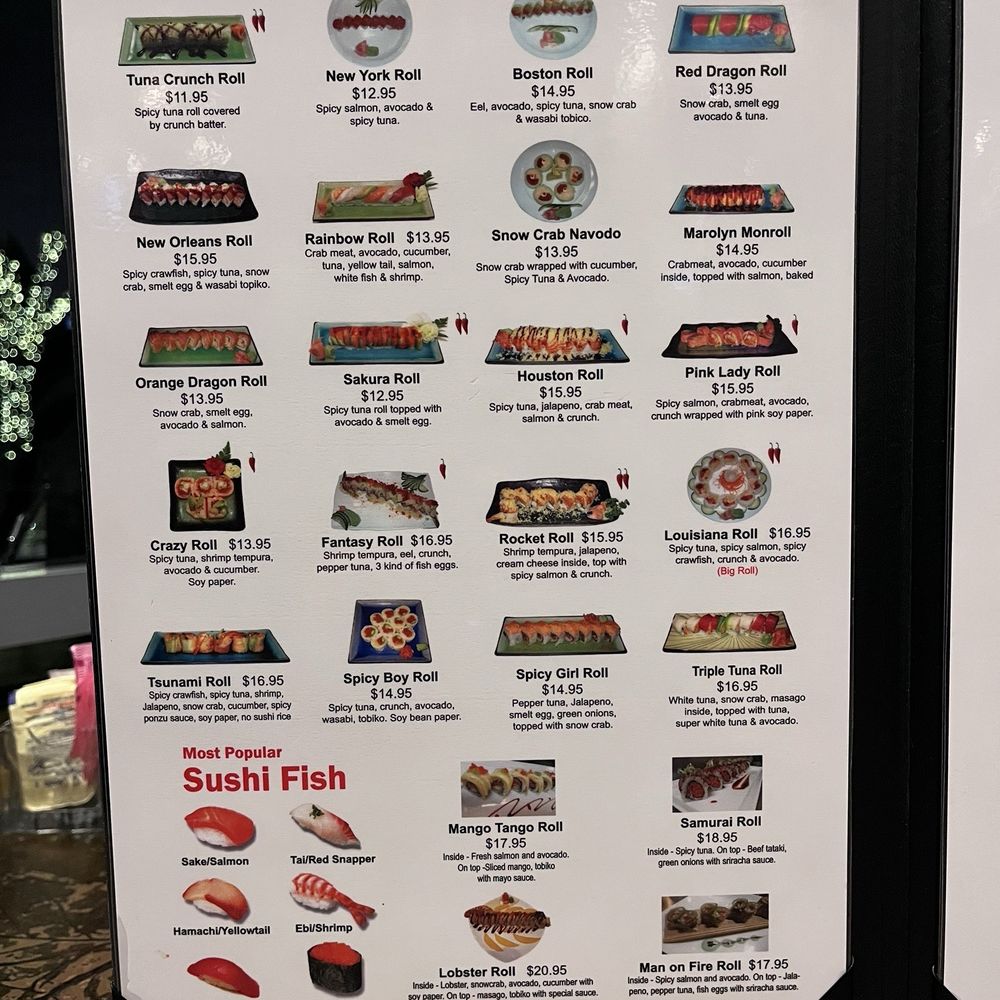 Taisho - Menu - Sushi Bars Near Me - Cypress, Texas Taisho - Menu - Sushi Bars Near Me - Cypress, Texas
