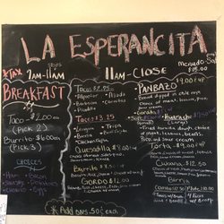 La Esperancita Tacos & Nieveria - Full menu