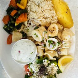 Ramies Greek Restaurant - Calamari dinner