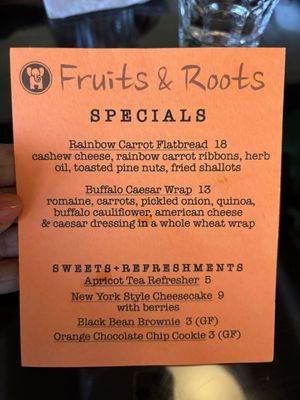 Menu photo 2 Fruits & Roots Juice Bar + Vegan Cafe Stuart, FL Menu photo 2 Fruits & Roots Juice Bar + Vegan Cafe Stuart, FL